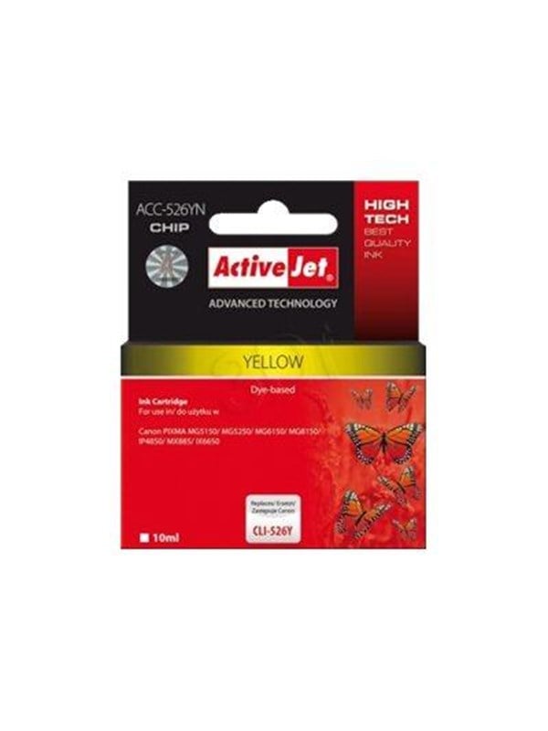 Activejet Acc-526yn Supreme Blækpatron Gul