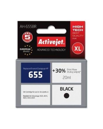 Activejet Ah-655br Premium Version Blækpatron Sort