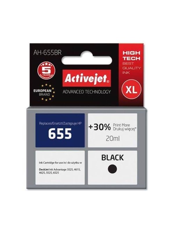 Activejet Ah-655br Premium Version Blækpatron Sort