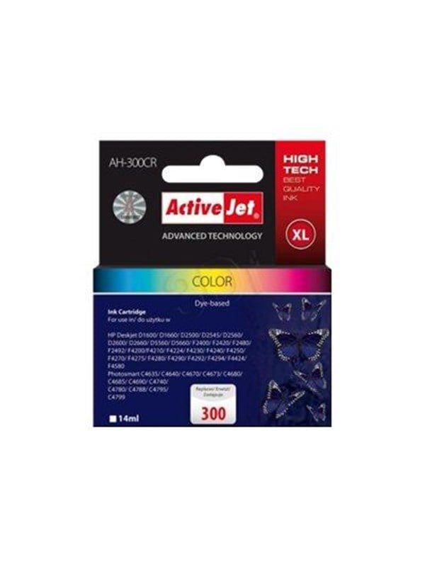 Activejet Ah-300crx Premium Version Blækpatron Cyan Magenta Gul