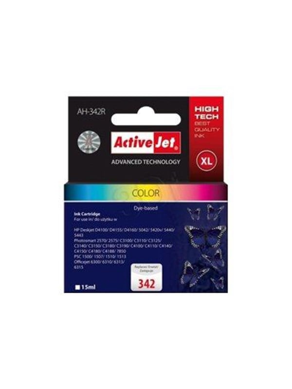 Activejet Ah-342r Premium Version Blækpatron Cyan Magenta Gul