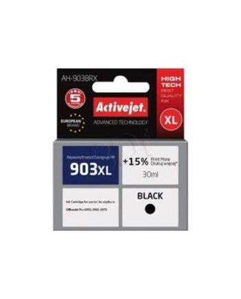 Activejet Premium   Black Ink Blækpatron Sort
