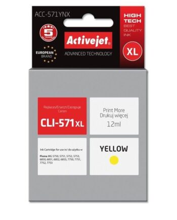 Activejet Supreme Blækpatron Farve-baseret Gul