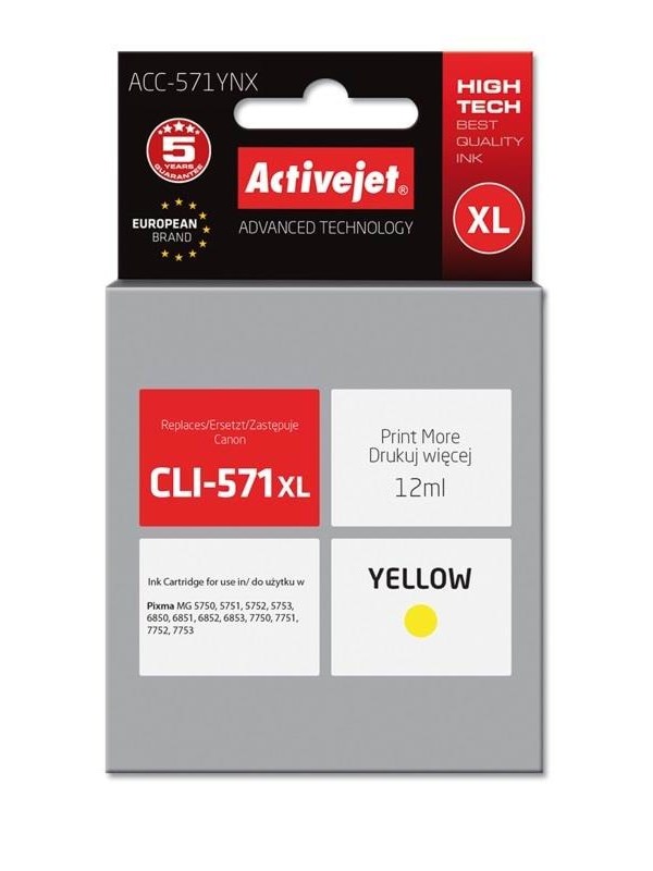 Activejet Supreme Blækpatron Farve-baseret Gul