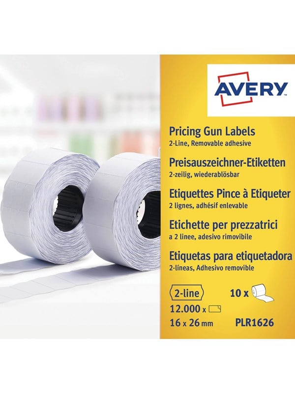 Avery Aftagelige Prisetiketter 26x16mm