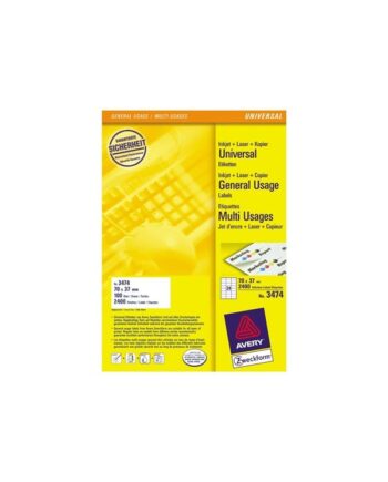 Avery Ilc Universal Etiket 70x37mm  2400