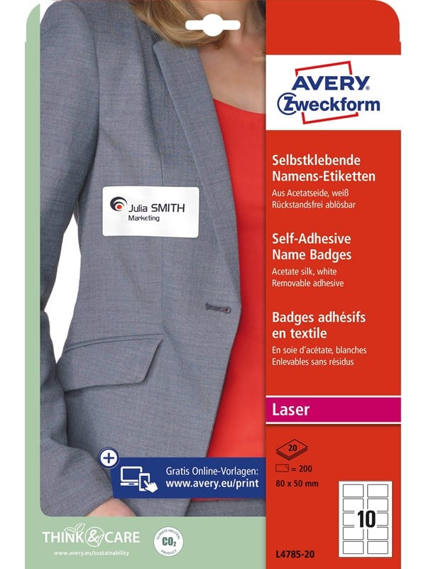 Avery Navne Etiketter 80x50mm