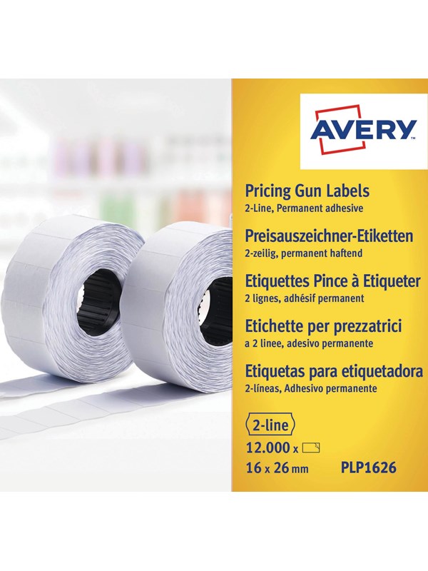 Avery Permanente Prisetiketter 26x16mm