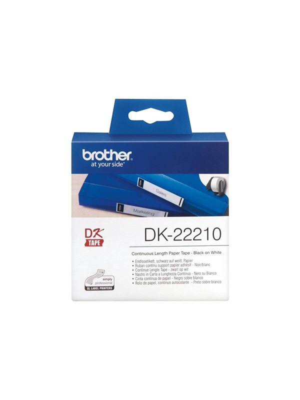 Brother Dk22210 Black On White Roll Cm 30
