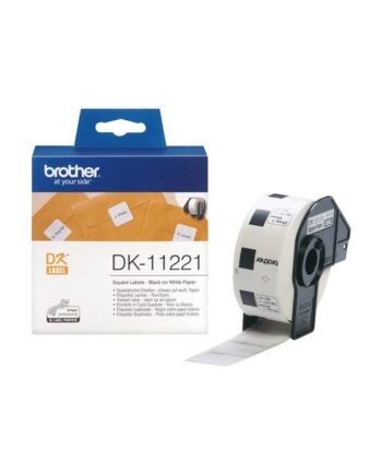 Brother Dk-11221 Black On White 23   23 Mm 1000 Label    Labels