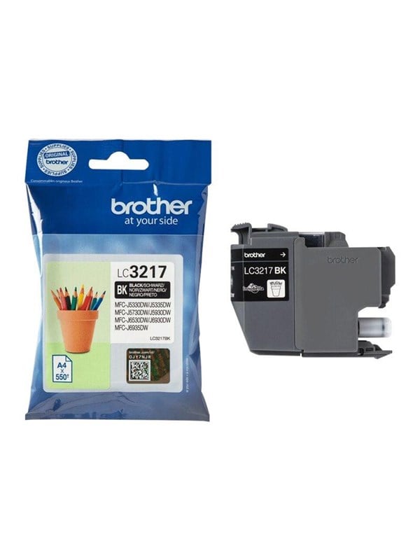 Brother Lc3217bk Lc 3217bk Black Ink Blækpatron Sort
