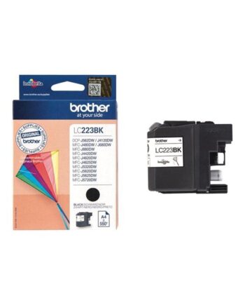 Brother Lc223bk   Lc 223bk Black Ink Blækpatron Sort