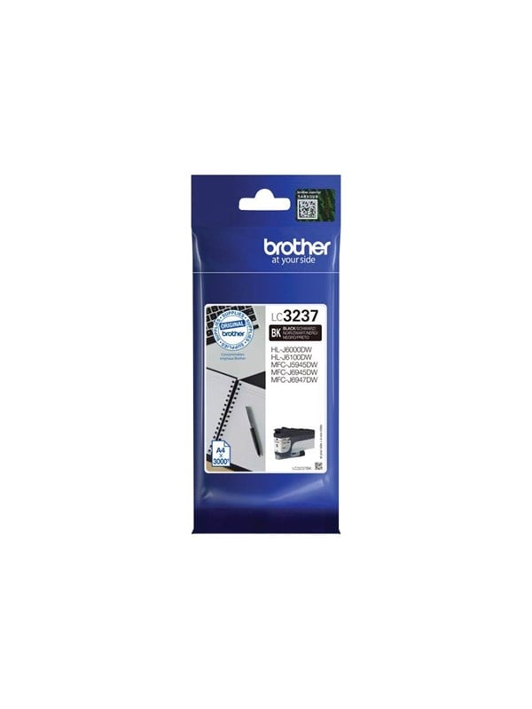 Brother Lc3237bk Lc 3237bk Black Ink Blækpatron Sort