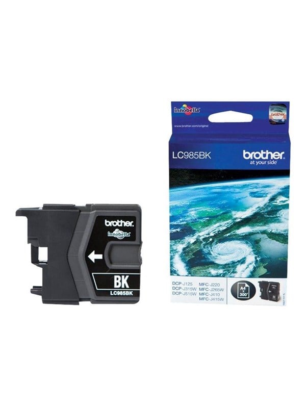 Brother Lc985bk Lc 985bk Black Ink Blækpatron Sort