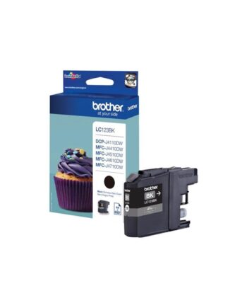 Brother Lc123bk   Lc 123bk High Capacity Black Ink Blækpatron Sort