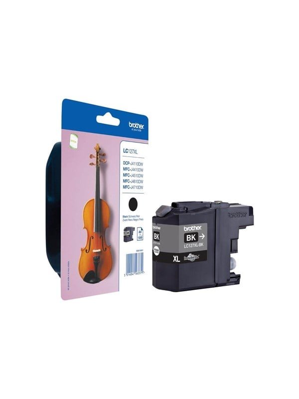Brother Lc127 Bk Lc 127 Bk High Capacity Black Ink Blækpatron Sort