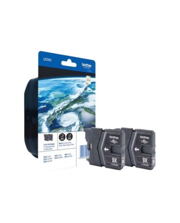 Brother Lc985bkbp2dr   Lc 985 Twin-pack  Black  Blækpatron Sort