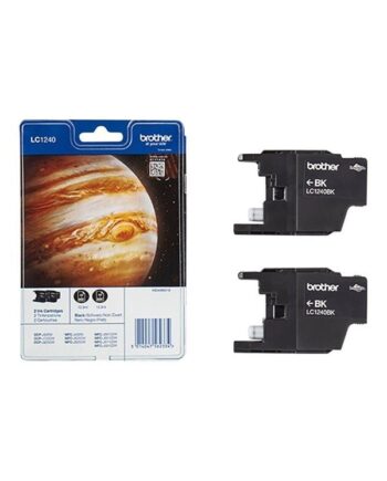 Brother Lc1240bkbp2   Lc1240bkbp2  -pack Black Ink Blækpatron Sort