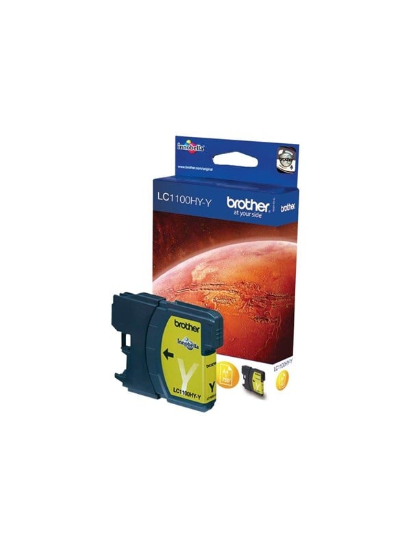 Brother Lc1100hyy Lc 1100hyy High Capacity Yellow Ink Blækpatron Gul