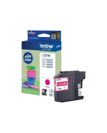 Brother Lc 221m Magenta Ink Blækpatron Magenta