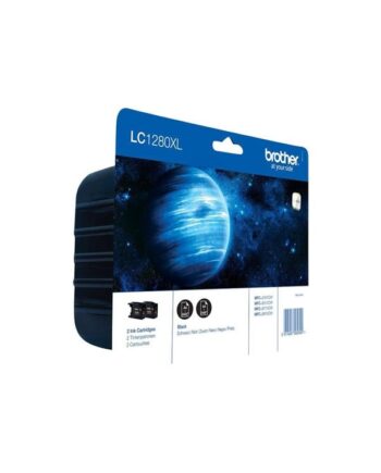 Brother Lc1280  Twin-pack Blækpatron Sort