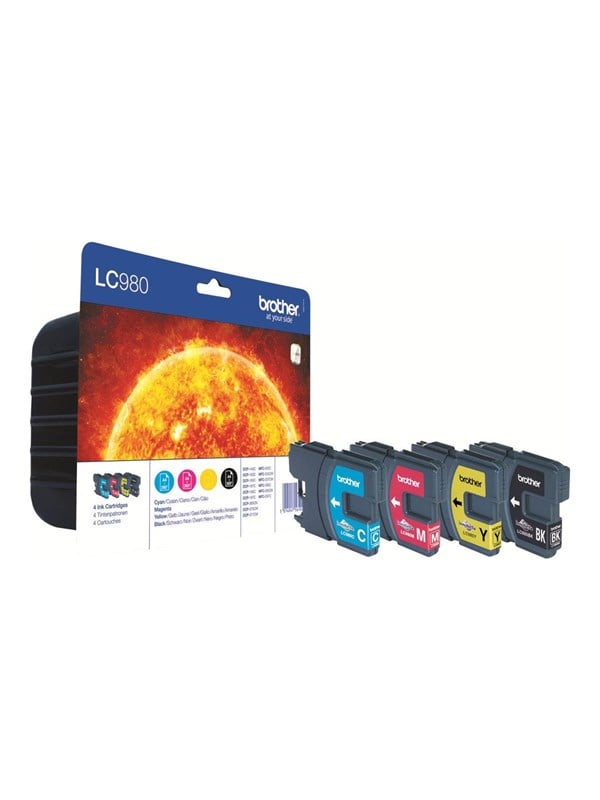 Brother Lc980valbp Lc 980 Value Pack -pack Blækpatron Cyan