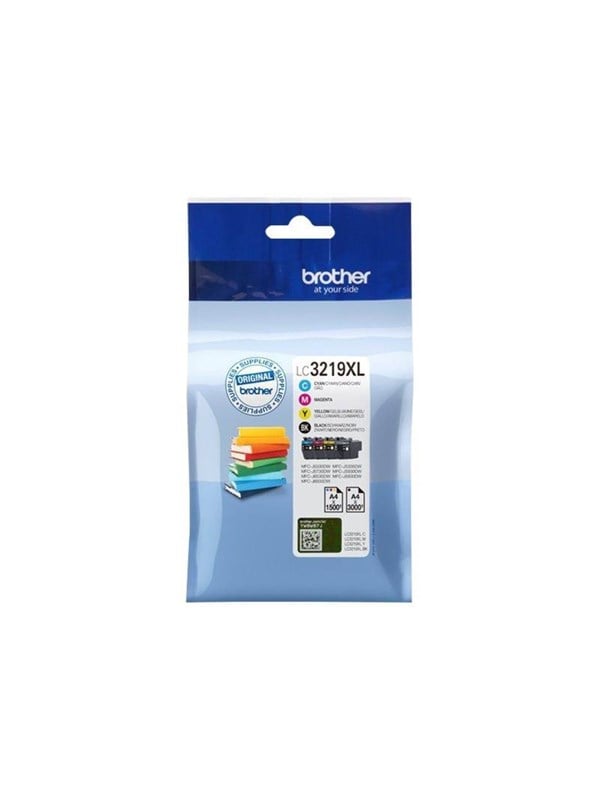Brother Lc 3219 Value Pack Yellow Black Magenta Cyan Blækpatron Cyan