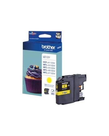 Brother Lc123y   Lc 123y Yellow Ink Blækpatron Gul