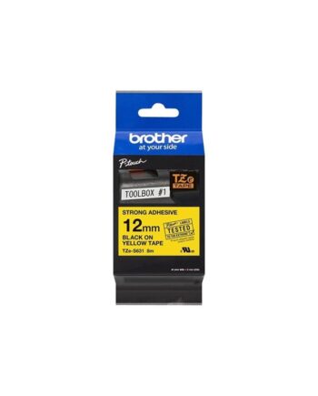 Brother Tape Brother Sort Gul Tze S631 12 Mm Stærk Klæb
