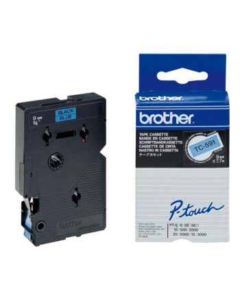 Brother Tape 9mm Black On Blue