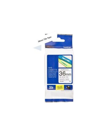 Brother Tape Sort Tekst Hvid Tape 36mm