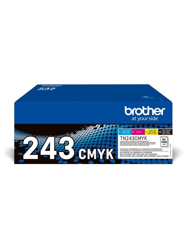 Brother Tn243cmyk Tn 243cmyk Value Pack -pack Lasertoner Cyan