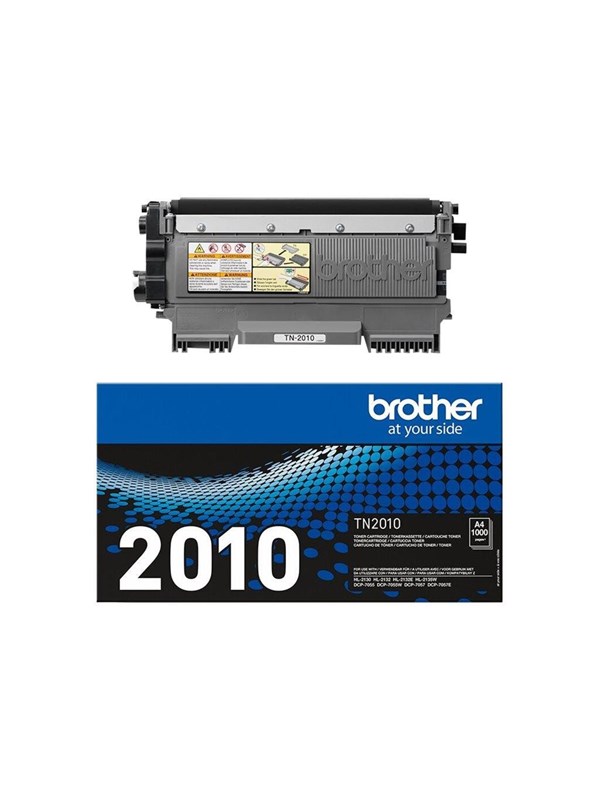 Brother Tn2010 Tn 2010 Black Toner Lasertoner Sort