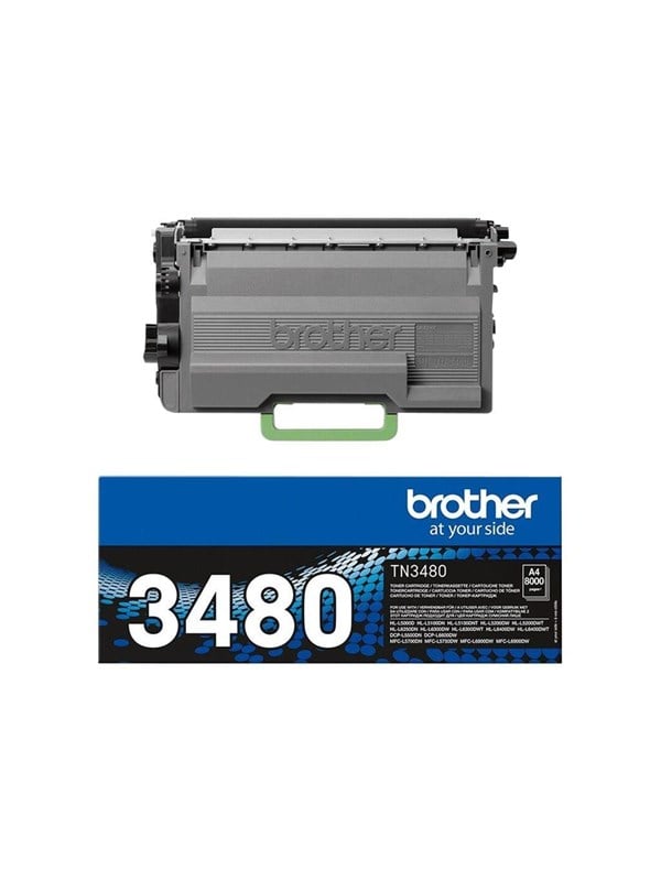 Brother Tn3480 Tn 3480 High Capacity Black Toner Lasertoner Sort