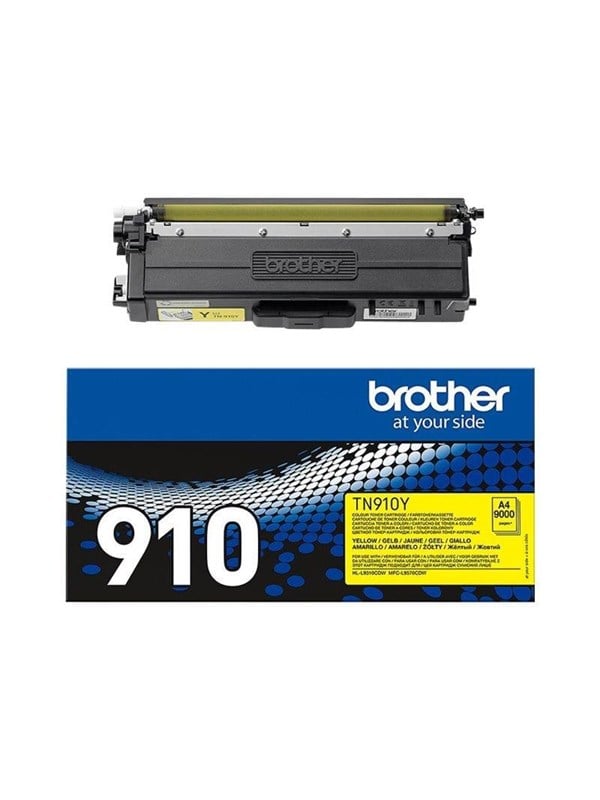 Brother Tn910y Tn 910y High Capacity Yellow Toner Lasertoner Gul