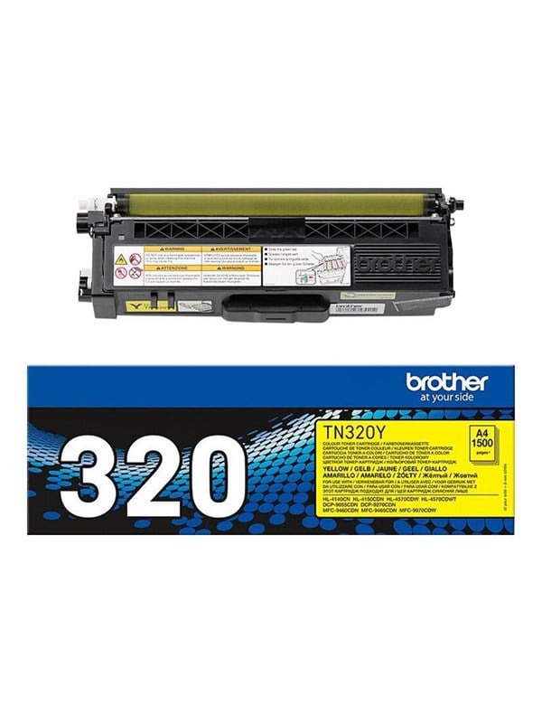 Brother Tn320y Tn 320y Yellow Toner Lasertoner Gul