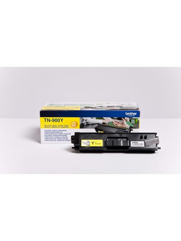 Brother Tn900y X2 Yellow Laser Toner Lasertoner Gul