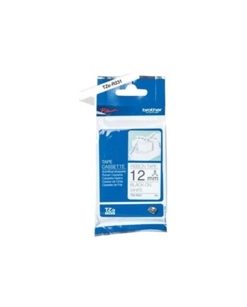 Brother Tze R231 Black On White Roll      Cm