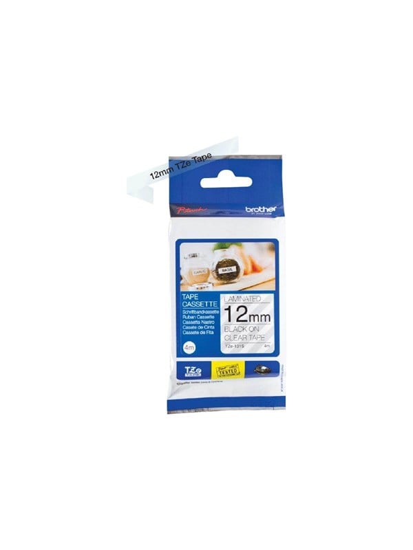 Brother Tze 131s Black On Transparent Roll Cm