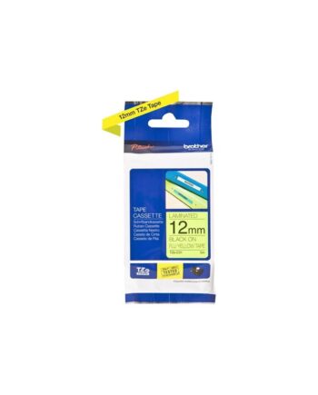 Brother Tzec31   Tze-c31 Black On Fluorescent Yellow Ribbon  12mm   5m