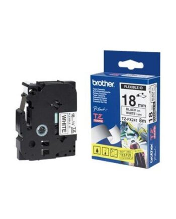 Brother Tzefx241 Black On White Roll      Cm