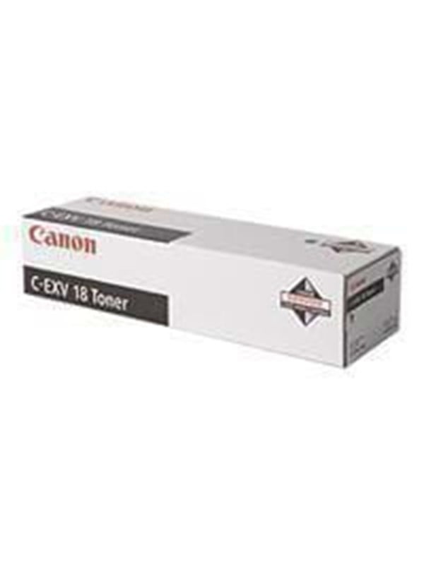 Canon -exv 18 0386b002 Black Lasertoner Sort