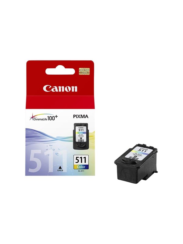 Canon Cl-511 2972b001 Black Blækpatron Cyan Magenta Gul