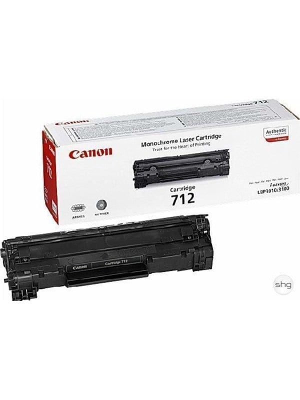 Canon Crg 712 1870b002 Black Lasertoner Sort