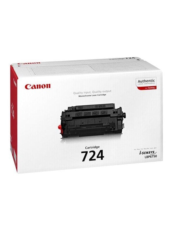 Canon Crg 724 3481b002 Black Lasertoner Sort