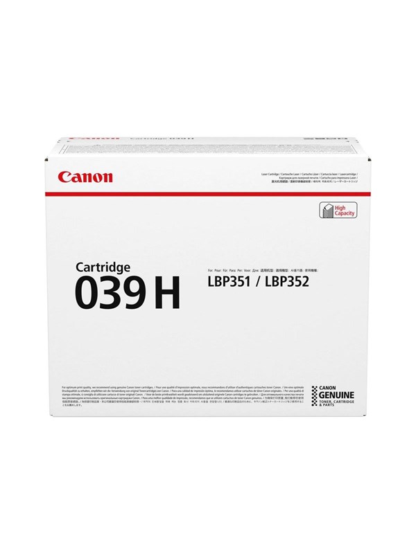 Canon Crg 039 0288c001 High Black Lasertoner Sort