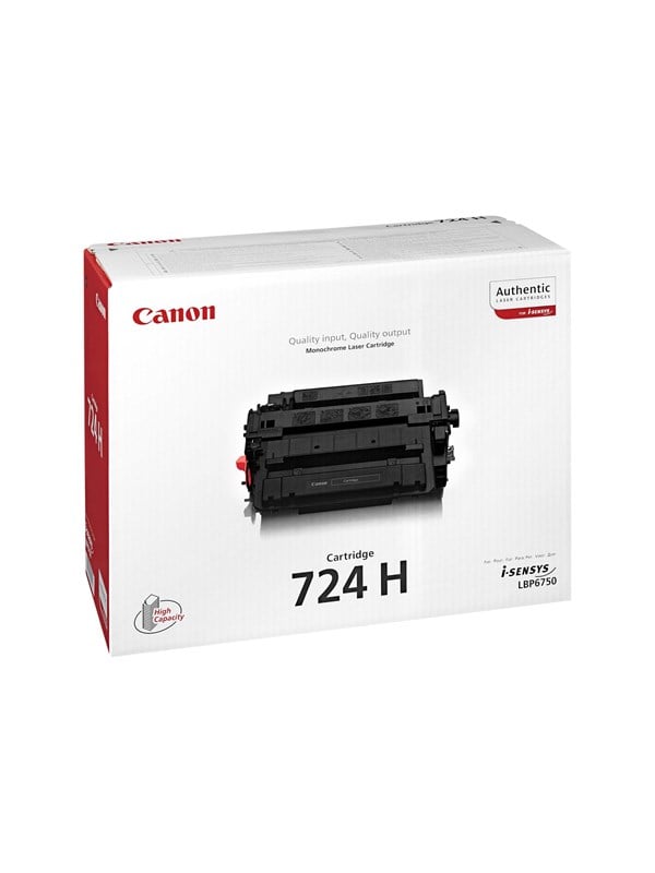 Canon Crg 724h 3482b002 High Black Lasertoner Sort