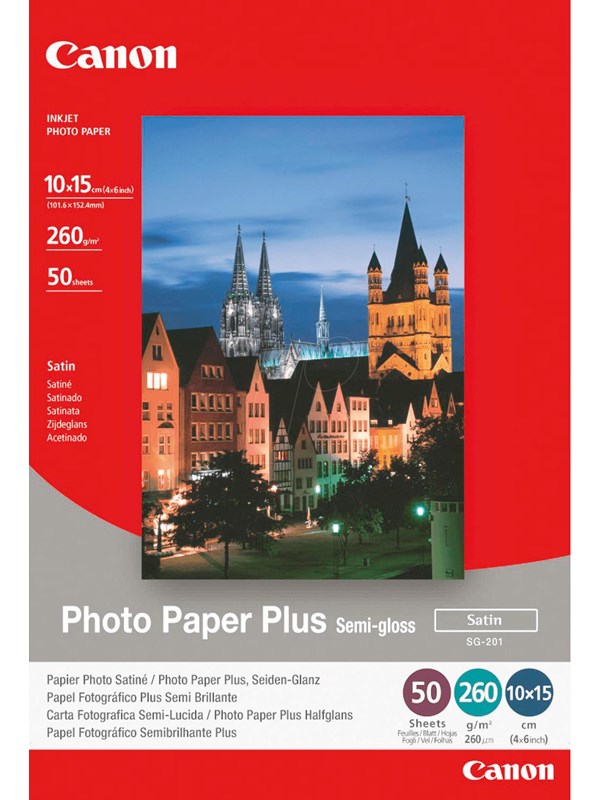 Canon Paper Sg-201 1686b015 Semi-gloss