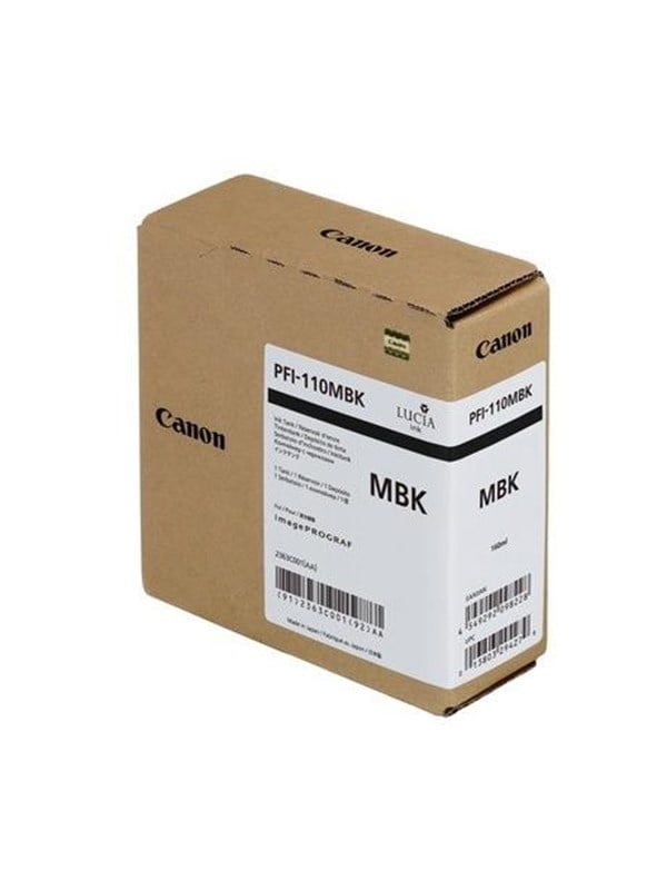 Canon Pfi-110 2363c001 Matte Black Blækpatron Mat Sort