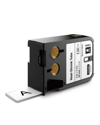 Dymo Xtl 8482  Tape Krympeflex   Sort På Hvid   24mm     7m